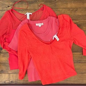 NWOT Forever 21 Coral Tops Bundle